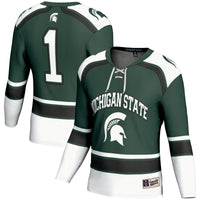Michigan State Spartans Hockey Jersey, Green Sportswear Jersey Shirt, Long Sleeve Hockey Sweater Jersey, Casual Gift for Men, Style 200060820