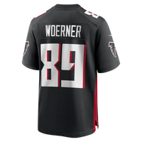 Charlie Woerner Atlanta Falcons Football Jersey, Black Game Sportswear Jersey Shirt, Lightweight Breathable Athletic Jersey, Casual Gift for Men