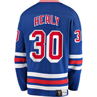 Glenn Healy New York Rangers Hockey Jersey, Blue Breakaway Sportswear Jersey Shirt, Long Sleeve Hockey Sweater Jersey, Casual Gift for Men