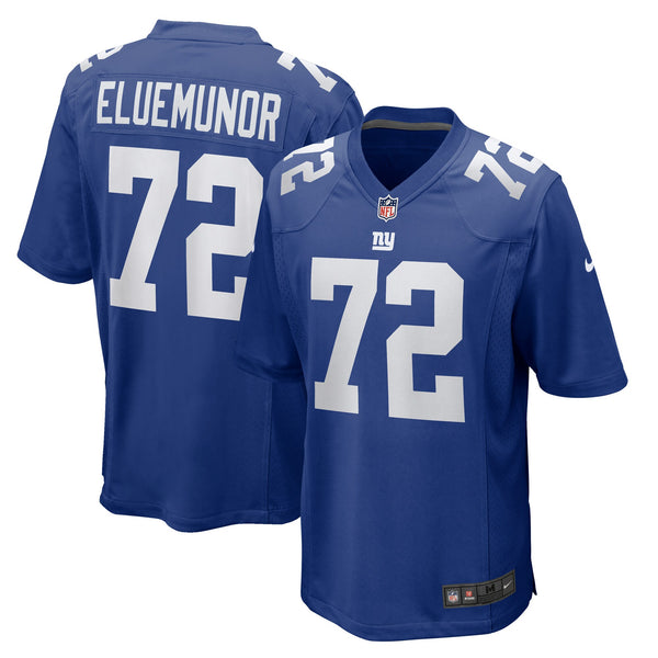 New York Giants Jermaine Eluemunor Royal Team Game Jersey