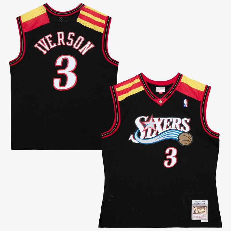 Philadelphia 76ers Basketball Jersey, Black Authentic Alternate Sportswear Jersey Shirt, Sleeveless Athletic Tank Jersey, Casual Gift for Men