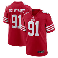 Sam Okuayinonu San Francisco 49ers Football Jersey, Scarlet Sportswear Jersey Shirt, Lightweight Breathable Athletic Jersey, Casual Gift for Men