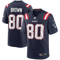 Troy Brown New England Patriots Football Jersey, Navy Game Sportswear Jersey Shirt, Lightweight Breathable Athletic Jersey, Casual Gift for Men