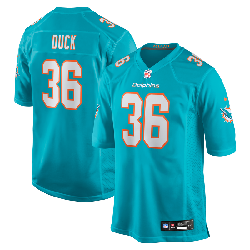 Storm Duck Miami Dolphins Football Jersey, Aqua Game Sportswear Jersey Shirt, Lightweight Breathable Athletic Jersey, Casual Gift for Men