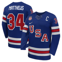Auston Matthews Royal US 2026 Home Replica Hockey Jersey, Hockey Sportswear Jersey Shirt, Long Sleeve Hockey Sweater Jersey, Casual Gift for Men