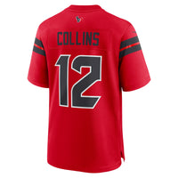 Nico Collins Houston Texans Football Jersey, Red Game Sportswear Jersey Shirt, Lightweight Breathable Athletic Jersey, Casual Gift for Men