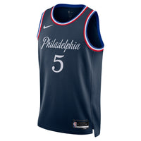 Quentin Grimes Philadelphia 76ers Basketball Jersey, Navy Swingman Sportswear Jersey Shirt, Sleeveless Athletic Tank Jersey, Casual Gift for Men