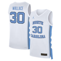 North Carolina Tar Heels Basketball Jersey, White Replica Sportswear Jersey Shirt, Sleeveless Athletic Tank Jersey, Casual Gift for Men