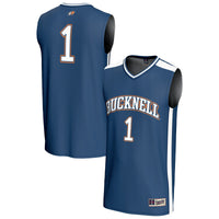 Bucknell Bison Basketball Jersey, Blue Fashion Lightweight Sportswear Jersey Shirt, Sleeveless Athletic Tank Jersey, Casual Gift for Men