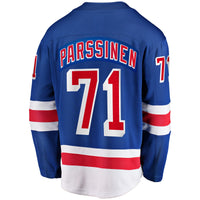 Juuso Parssinen New York Rangers Hockey Jersey, Blue Breakaway Sportswear Jersey Shirt, Long Sleeve Hockey Sweater Jersey, Casual Gift for Men