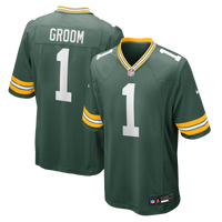 Number Groom Green Bay Packers Football Jersey, Game Sportswear Jersey Shirt, Lightweight Breathable Athletic Jersey, Casual Gift for Men
