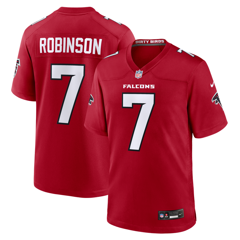 Bijan Robinson Atlanta Falcons Football Jersey, Red Game Sportswear Jersey Shirt, Lightweight Breathable Athletic Jersey, Casual Gift for Men