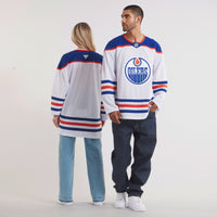 Edmonton Oilers Hockey Jersey, White Premium Sportswear Jersey Shirt, Long Sleeve Hockey Sweater Jersey, Casual Gift for Men, Style 202015689
