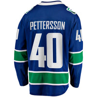 Elias Pettersson Vancouver Canucks Hockey Jersey, Blue Breakaway Sportswear Jersey Shirt, Long Sleeve Hockey Sweater Jersey, Casual Gift for Men