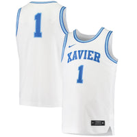 Xavier Musketeers Basketball Jersey, White Replica Sportswear Jersey Shirt, Sleeveless Athletic Tank Jersey, Casual Gift for Men