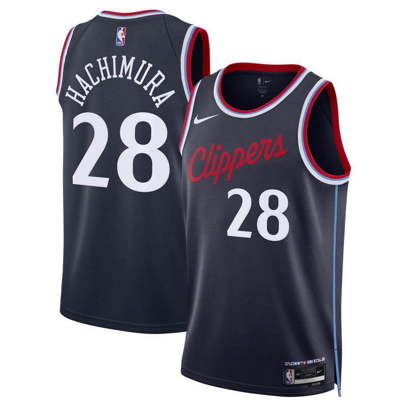 Rui Hachimura Los Angeles Clippers Basketball Jersey, Navy Replica Sportswear Jersey Shirt, Sleeveless Athletic Tank Jersey, Casual Gift for Men