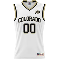 Colorado Buffaloes Basketball Jersey, White Lightweight Sportswear Jersey Shirt, Sleeveless Athletic Tank Jersey, Casual Gift for Men