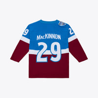 Nathan MacKinnon Colorado Avalanche Hockey Jersey, Blue Sportswear Jersey Shirt, Long Sleeve Hockey Sweater Jersey, Casual Gift for Men