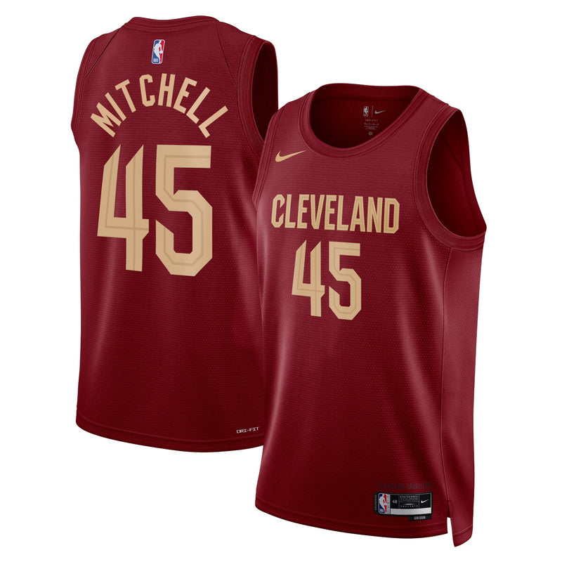 Donovan Mitchell Cleveland Cavaliers Basketball Jersey, Maroon Sportswear Jersey Shirt, Sleeveless Athletic Tank Jersey, Casual Gift for Men