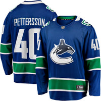 Elias Pettersson Vancouver Canucks Hockey Jersey, Blue Breakaway Sportswear Jersey Shirt, Long Sleeve Hockey Sweater Jersey, Casual Gift for Men