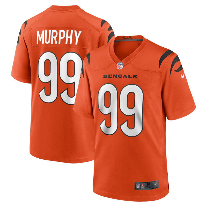 Myles Murphy Cincinnati Bengals Football Jersey, Orange Sportswear Jersey Shirt, Lightweight Breathable Athletic Jersey, Casual Gift for Men