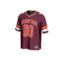 Virginia Tech Hokies Football Jersey, Maroon Fashion Sportswear Jersey Shirt, Lightweight Breathable Athletic Jersey, Casual Gift for Men