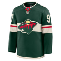Kirill Kaprizov Minnesota Wild Hockey Jersey, Green Premium Home Sportswear Jersey Shirt, Long Sleeve Hockey Sweater Jersey, Casual Gift for Men