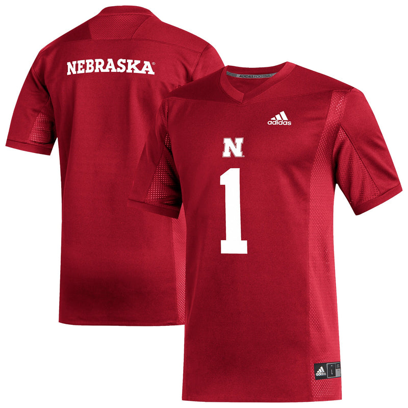 Nebraska Huskers Football Jersey, Scarlet Replica Sportswear Jersey Shirt, Lightweight Breathable Athletic Jersey, Casual Gift for Men