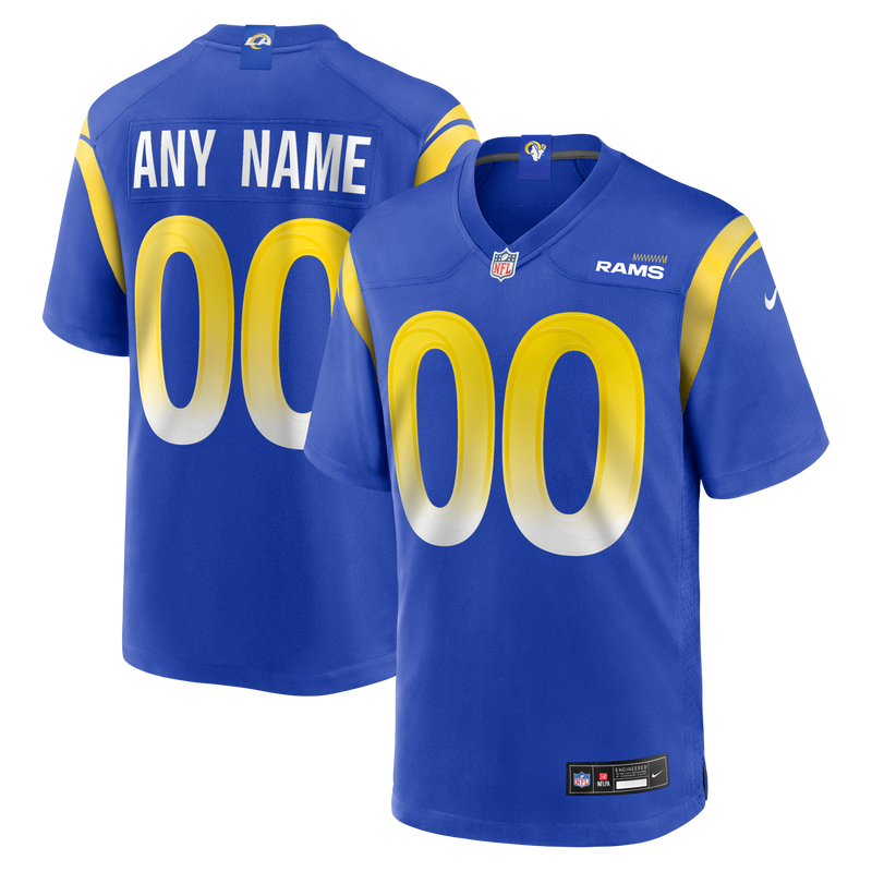 Los Angeles Rams Football Jersey, Royal Game Sportswear Jersey Shirt, Lightweight Breathable Athletic Jersey, Casual Gift for Men, Style 3887259
