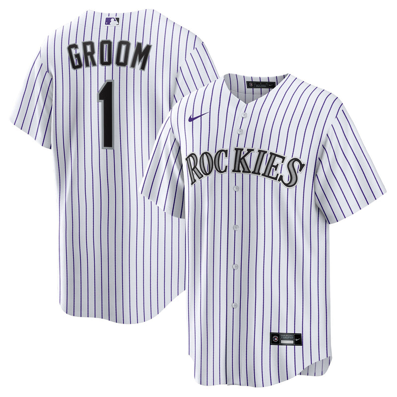 Colorado Rockies Baseball Jersey, White Sportswear Jersey Shirt, Lightweight Breathable Athletic Jersey, Casual Gift for Men, Style 202855877