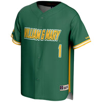 William & Mary Tribe Baseball Jersey, Sportswear Jersey Shirt, Lightweight Breathable Athletic Jersey, Casual Gift for Men, Style 201141739