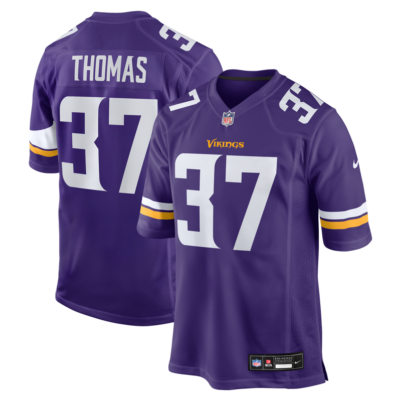 Tavierre Thomas Minnesota Vikings Football Jersey, Purple Sportswear Jersey Shirt, Lightweight Breathable Athletic Jersey, Casual Gift for Men