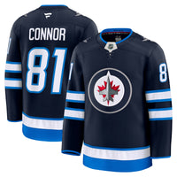 Kyle Connor Winnipeg Jets Hockey Jersey, Navy Premium Home Sportswear Jersey Shirt, Long Sleeve Hockey Sweater Jersey, Casual Gift for Men