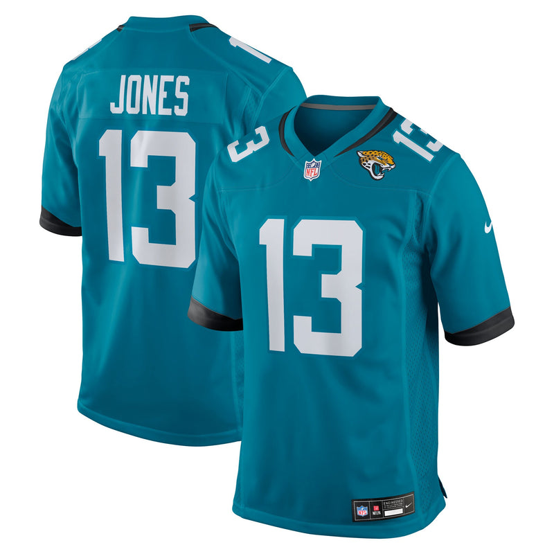 Tim Jones Jacksonville Jaguars Football Jersey, Teal Game Sportswear Jersey Shirt, Lightweight Breathable Athletic Jersey, Casual Gift for Men