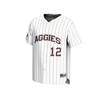 Texas A&M Aggies Baseball Jersey, White Sportswear Jersey Shirt, Lightweight Breathable Athletic Jersey, Casual Gift for Men, Style 203392829