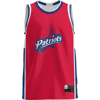 Francis Marion University Patriots Basketball Jersey, Blue Sportswear Jersey Shirt, Sleeveless Athletic Tank Jersey, Casual Gift for Men