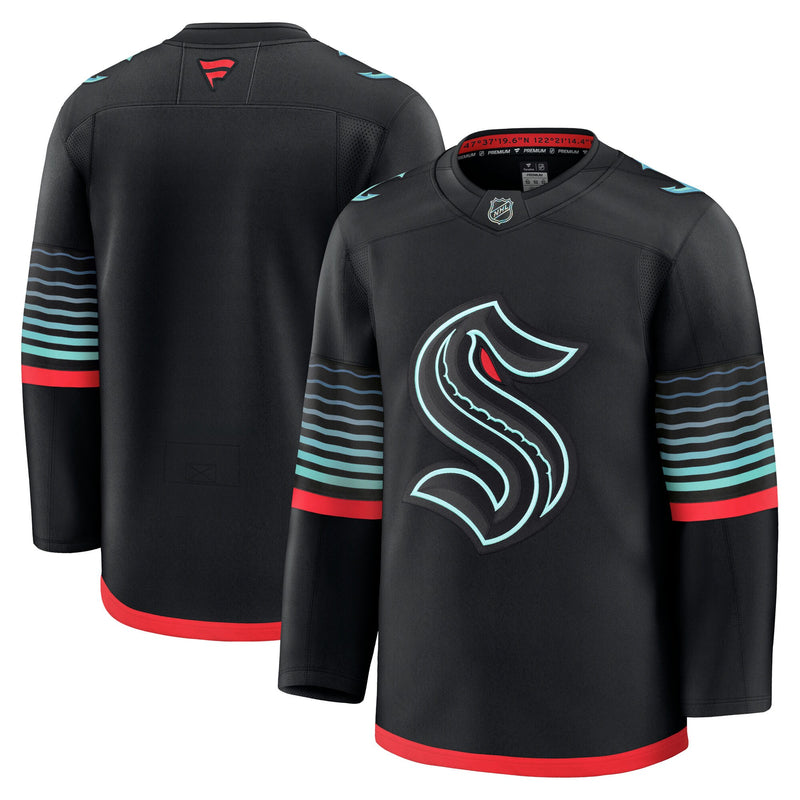 Seattle Kraken Hockey Jersey, Black Premium Sportswear Jersey Shirt, Long Sleeve Hockey Sweater Jersey, Casual Gift for Men, Style 203133873