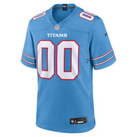 Tennessee Titans Football Jersey, Blue Game Sportswear Jersey Shirt, Lightweight Breathable Athletic Jersey, Casual Gift for Men