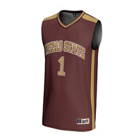 Texas State Bobcats Basketball Jersey, Maroon Fashion Lightweight Sportswear Jersey Shirt, Sleeveless Athletic Tank Jersey, Casual Gift for Men