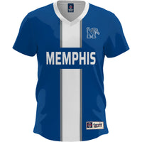 Memphis Tigers Soccer Jersey, Royal Fashion Lightweight Sportswear Jersey Shirt, Lightweight Breathable Athletic Jersey, Casual Gift for Men