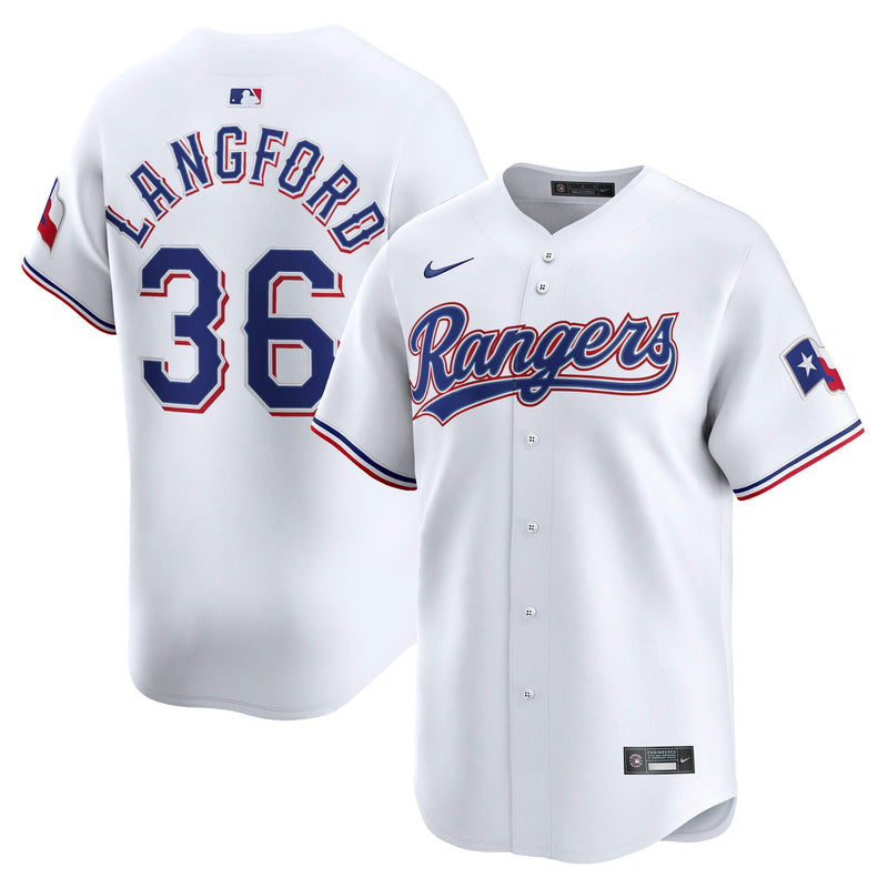 Wyatt Langford Texas Rangers Baseball Jersey, White Limited Sportswear Jersey Shirt, Lightweight Breathable Athletic Jersey, Casual Gift for Men