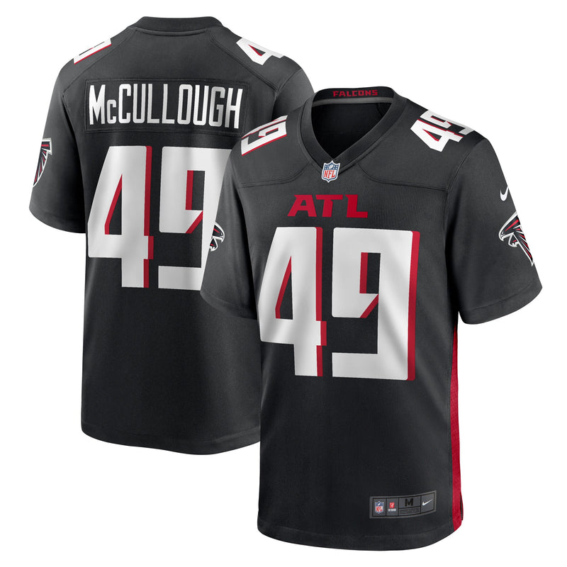 Liam McCullough Atlanta Falcons Football Jersey, Black Game Sportswear Jersey Shirt, Lightweight Breathable Athletic Jersey, Casual Gift for Men