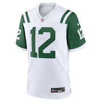 Joe Namath New York Jets Football Jersey, White Game Sportswear Jersey Shirt, Lightweight Breathable Athletic Jersey, Casual Gift for Men