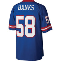 Carl Banks New York Giants Football Jersey, Royal Replica Sportswear Jersey Shirt, Lightweight Breathable Athletic Jersey, Casual Gift for Men