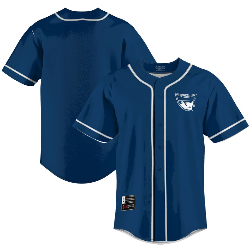 Marietta College Pioneers Baseball Jersey, Navy Lightweight Sportswear Jersey Shirt, Lightweight Breathable Athletic Jersey, Casual Gift for Men