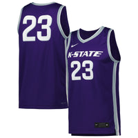 Kansas State Wildcats Basketball Jersey, Purple Sportswear Jersey Shirt, Sleeveless Athletic Tank Jersey, Casual Gift for Men, Style 5200439