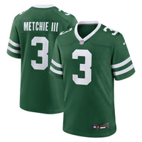 John Metchie III New York Jets Football Jersey, Green Game Sportswear Jersey Shirt, Lightweight Breathable Athletic Jersey, Casual Gift for Men