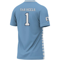 North Carolina Tar Heels Soccer Jersey, Sportswear Jersey Shirt, Lightweight Breathable Athletic Jersey, Casual Gift for Men, Style 201032080