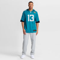 Tim Jones Jacksonville Jaguars Football Jersey, Teal Game Sportswear Jersey Shirt, Lightweight Breathable Athletic Jersey, Casual Gift for Men