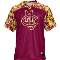 CMU Mavericks Football Jersey, Maroon Sportswear Jersey Shirt, Lightweight Breathable Athletic Jersey, Casual Gift for Men